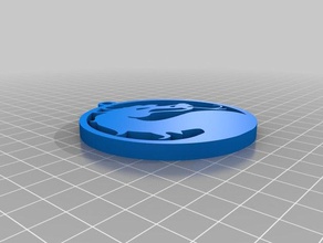 mortalkombat işareti 3d baskı 3d print model - Mito3D