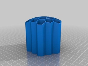 honeycomb pen tool holder organization customized 3d print model - Mito3D