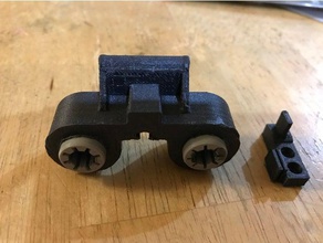 monoprice mini delta sürgü & kemer klipsi 3d yazıcı parçaları 3d print model - Mito3D