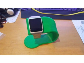 sony smartwatch 3 de la curva stand - dock magnético moda el pie 3d print model - Mito3D