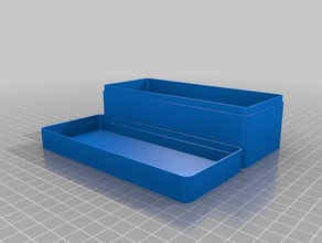 coperchio della scatola e, eventualmente, gli angoli arrotondati organizzazione su misura 3d print model - Mito3D