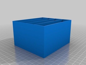 mini-Schubladen 1x4 4 Werkzeug-Halterungen & - Boxen kundengebundene 3d print model - Mito3D