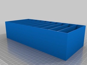 mini storage drawers 1x10 10 tool holders & boxes customized 3d print model - Mito3D