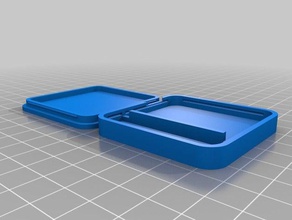 minha caixa personalizada tampa encaixar - parametrised openscad recipientes personalizado 3d print model - Mito3D