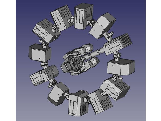 interstellaire de l'endurance des véhicules lander ranger la science-fiction vaisseau spatial 3D print model - Mito3D