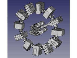 interstellare Ausdauer Fahrzeuge interstellar lander ranger science-fiction Raumschiff Raum Schiff 3d print model - Mito3D
