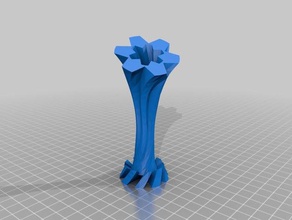 fiore a forma di vaso La stampa 3d amsterdam il barcellona provincia istanbul modello rosa i vasi acqua 3d print model - Mito3D