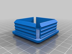 meu personalizados tampa da vela quadrada retangular tubo peças de substituição personalizado 3d print model - Mito3D