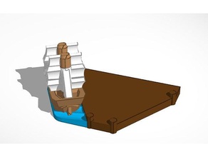 Hafen-Basis Spiele catan Siedler 3d print model - Mito3D