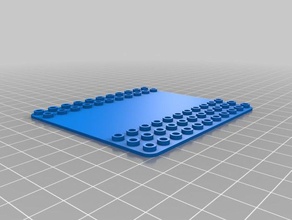 tv a schermo lego-compatibile di mattoni costruzione giocattoli su misura 3d print model - Mito3D