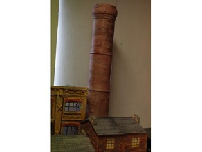 ripper's london - factory chimney buildings & structures 28mm historical railway ripper steampunk victorian wargaming 3d print model - Mito3D