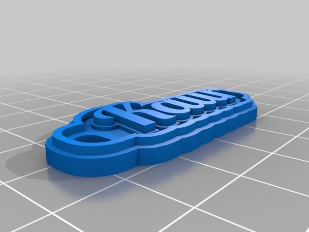 kar Anahtarlık özelleştirilmiş 3D print model - Mito3D