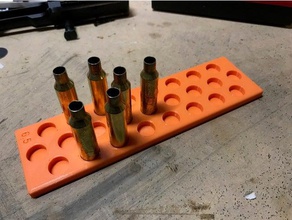 65 creedmoor shell board sport & outdoors cartridge reloading 3d print model - Mito3D