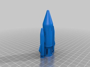 razzo spaziale i veicoli il razzimodellismo meccanica rocketship astronave 3d print model - Mito3D