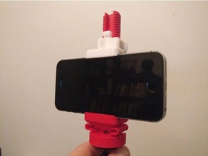 phone holder video photo mobile tripod 3d print model - Mito3D