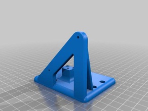 my customized anet a8 e3d v6 carriage bowden mount 3d printer parts 3d print model - Mito3D