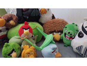 angry bird sling shot jouets & accessoires de jeux 3d print model - Mito3D