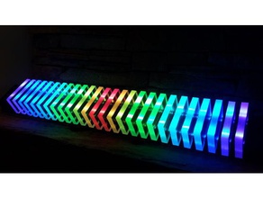 perspex clear acrylic ws2812 led audio interactive light bar art 5050 arduino color electronics ikea strip multicolor music neopixel programming project rainbow rgb ws2812b 3d print model - Mito3D