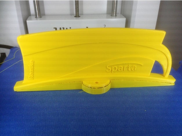 sparta yellow plate automotive bike brommer fender geel plaatje moped 3D print model - Mito3D
