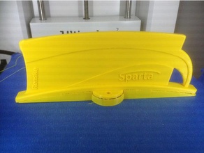 esparta placa amarela a indústria automotiva moto brommer fender geel plaatje ciclomotor amarelo 3d print model - Mito3D