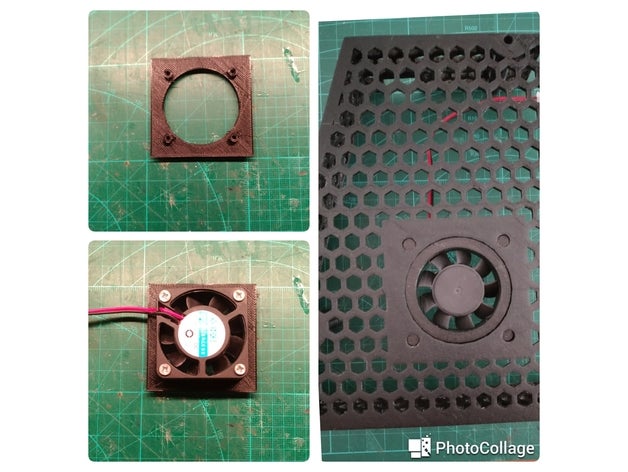 reducer - 50 40 mm fan electronics cover 3d printer accessories 40mm enclosure mount geeetech prusa i3 3D print model - Mito3D