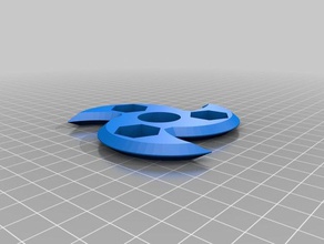 deadly wave fidget spinner pick-a-weight 1 2 toys & games customized 3d print model - Mito3D