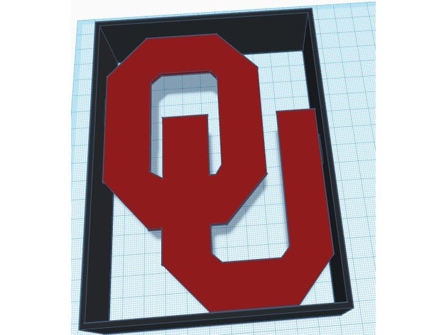 ou-logo-frame Schilder & logos logo oklahoma sign 3D print model - Mito3D