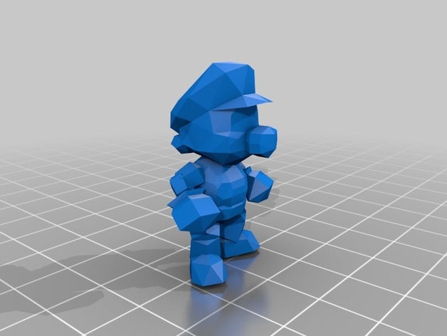 super mario 64 Menschen Standard Standard-pose Abbildung statue sm64 bros 3D print model - Mito3D