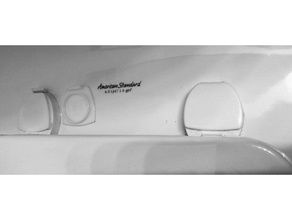 american standard asiento de inodoro tapa del tornillo cuarto baño la cubierta el 3d print model - Mito3D