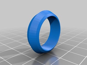 simple rings art fashion ring template 3d print model - Mito3D
