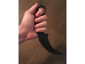 training karambit sport & outdoors knife fighting kung fu martial arts practice 3d print model - Mito3D
