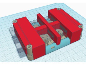 güçlü çekme makinesi xy temel dış raylar sanat araçları axidraw h-bot y-carraige 3d print model - Mito3D