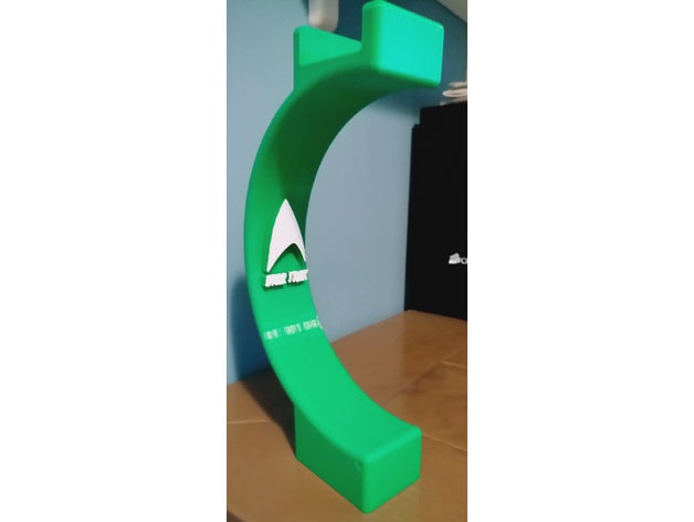 trekkie téléphone tête de stand l'audio 3D print model - Mito3D