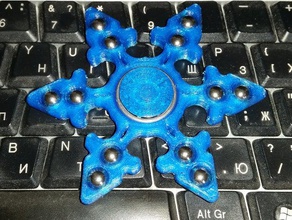 spinner suriken mecânico de brinquedos fidget mão giratório 3d print model - Mito3D