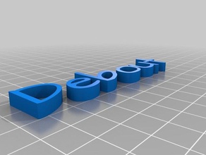 my customized text44 3d print model - Mito3D