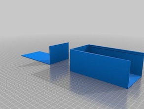 my customized parametric box w slidable lid tool holders & boxes 3d print model - Mito3D