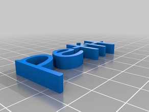 meine angepassten text kundengebundene 3d print model - Mito3D