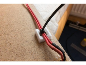 bricolaje - atadura de cables montaje la pieza diy el cable monte empate ziptie 3d print model - Mito3D