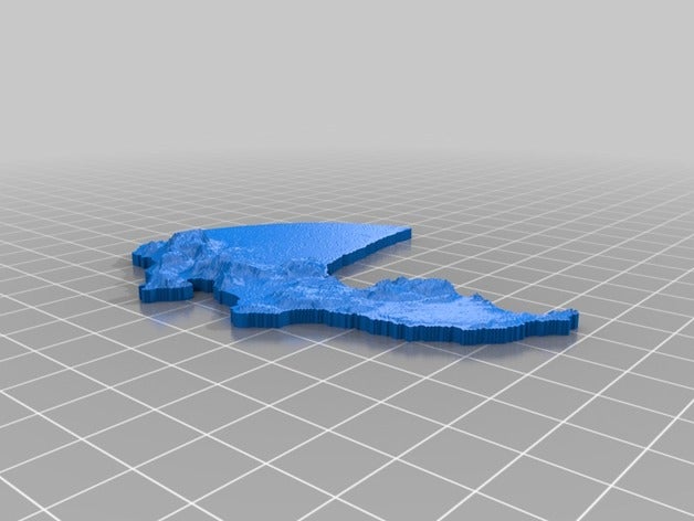 cape peninsula terrain models 3D print model - Mito3D