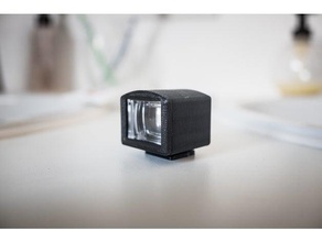 28-35mm hot shoe viewfinder fujifilm x70 camera 28mm 35mm canon photography 3d print model - Mito3D