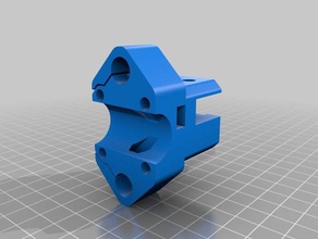 hypercube evolution rework use 10 mm steel rod's x axis 3d printer parts hevo evo achse x-axis endstop 3d print model - Mito3D