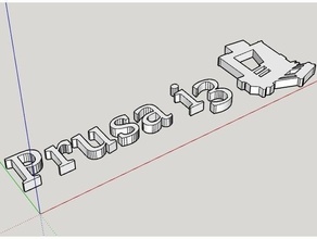 prusa i3 logo yazı işaretler ve logolar 3d print model - Mito3D
