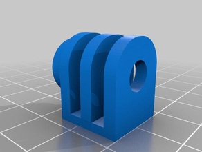 gopro 3 pinos de montagem hobby 3d print model - Mito3D