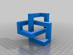 kubische trefoil-Knoten Mathe-Kunst cubic Knoten krisp3d trefoil 3d print model - Mito3D