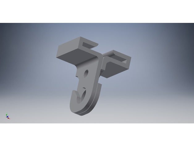 goccia soffitto clip gancio parti 3D print model - Mito3D