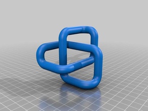 round trefoil knot math art krisp3d 3d print model - Mito3D