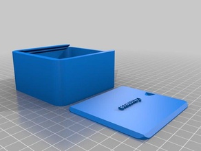 round box sliding lid containers customized 3d print model - Mito3D