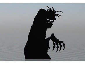 zombie grafico fatto segni e loghi di halloween il logo magnete monster giocattolo 3d print model - Mito3D