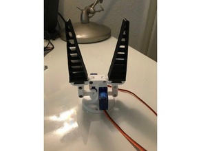adaptative pince v1 la robotique arduino le bras flex flexible préhenseur robot de préhension servo tour pro 9g 3d print model - Mito3D