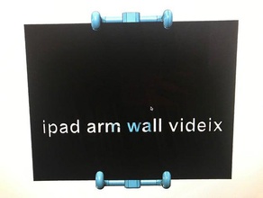 ipad wall stand moving accessories customized support videix 3d print model - Mito3D